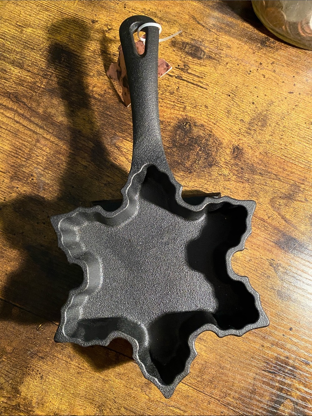 Cast Iron Christmas cookie Snowflake Skillet - Black